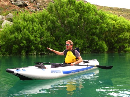 Kayaking on the Clutha River